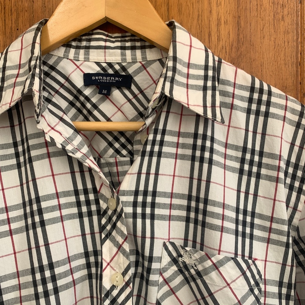 Burberry check crop shirt - Picture 3 of 4